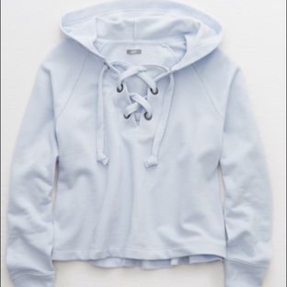 Purple lace up hoodie